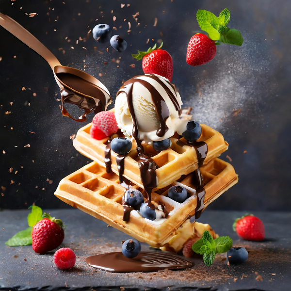 Mastro Desserts West Calder waffles